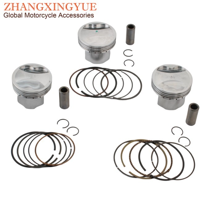 4-Valve 58.5mm 61mm 63mm YW125 Bws125 Mio125 Racing Piston Kit For Yamaha Cygnus GTR YW Bws Zuma 12