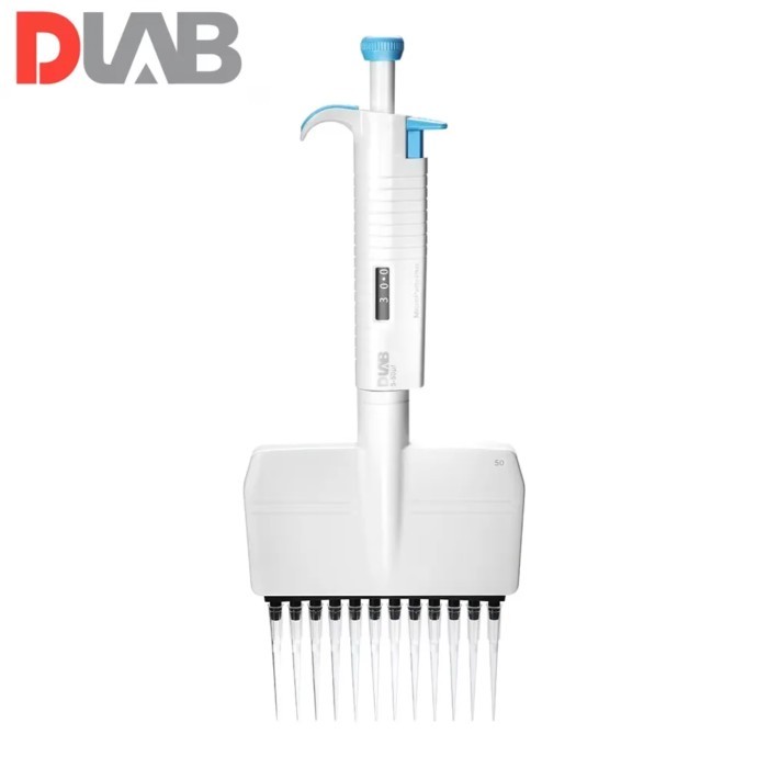 DLAB MicroPette Plus 12-channel Adjustable Volume Mechanical Pipettes