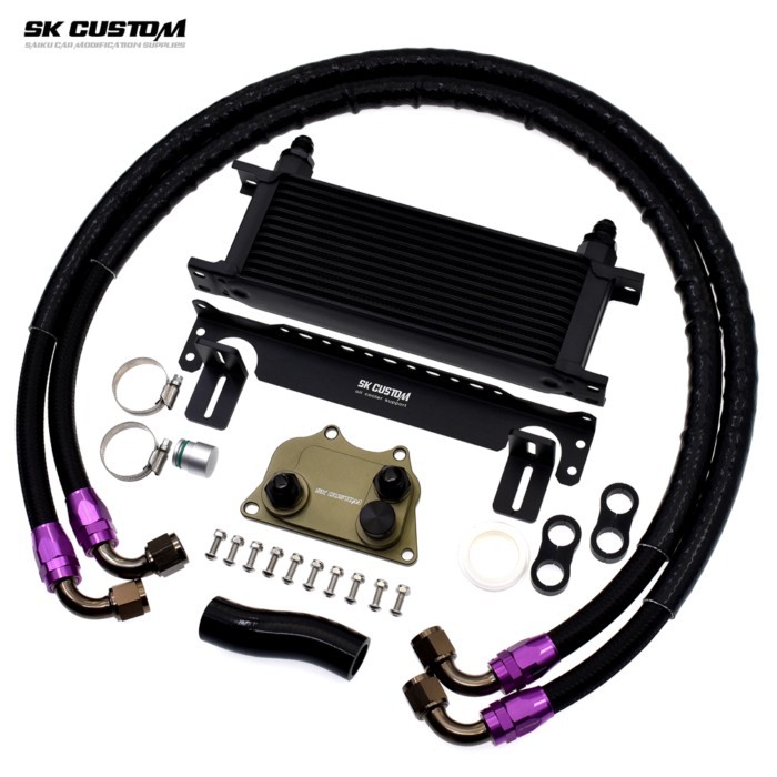 SK CUSTOM for Volkswagen 2nd Generation EA888 Engine Oil Cooler Audi 1.8T 2.0T Oil Radiator Kit Gol
