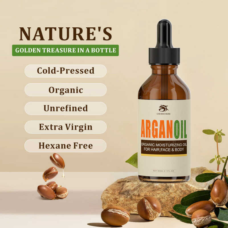HXia Argan Oil Glycerin Argan Oil บํารุงหนังศีรษะให้ความชุ่มชื้นน้ํามันผม