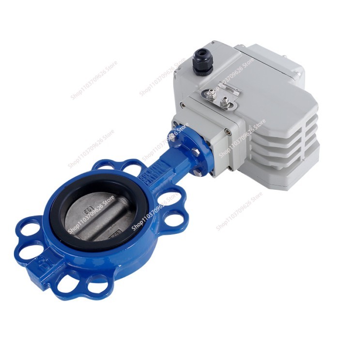 Electric Flange Butterfly Valve D971X-16 Clamp Soft Seal Water Valve Actuator Valve DN50 65 80 200