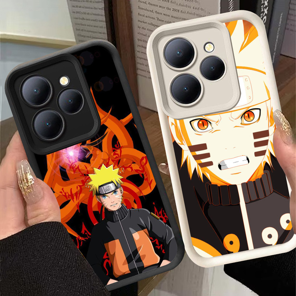 G-6 Naruto Casing สําหรับ Realme Note 70 70T 60 50 15T 5G สีดําและสีขาว