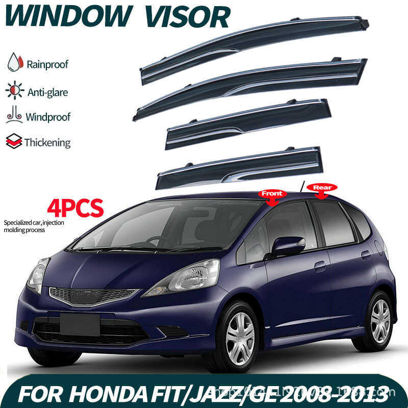 เหมาะสําหรับ HONDA FIT เกียร์กันฝนแบบสองทาง HONDA FIT/JAZZ GE8/GE6 กระจกบังแดด