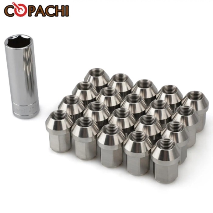20Pcs Stainless Steel Lug Nuts m12*1.5 Wheel Nuts Hex 19mm Length 35mm M12*1.5 Orignal Colors