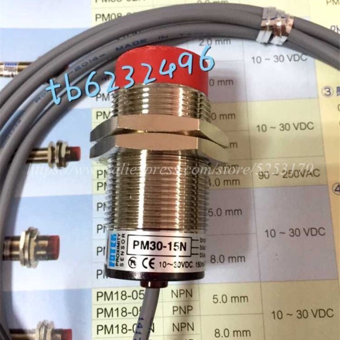 1PC PM30-15N-15P-15NB FOTEK  New  Original  Genuine Proximity Switch Sensor