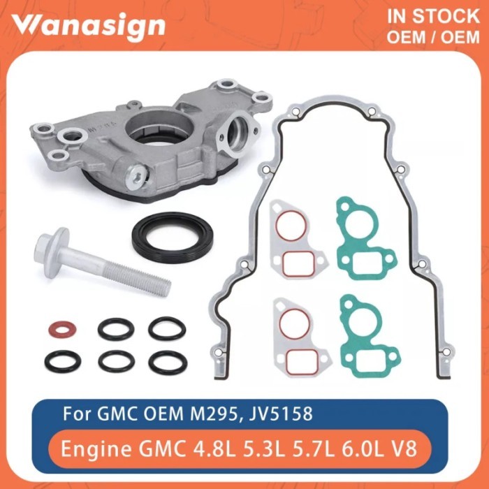 Engine Oil Pump Gasket Set Fit 4.8 5.3 5.7 6.0 L For Chevrolet GMC Buick Cadillac LS1 LS2 LS 4.8L 5
