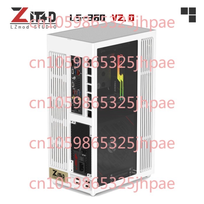 LS-360 V2 Water-cooled Vertical ITX Chassis, Single Display Supports 40 Series Graphics Card ATX Po