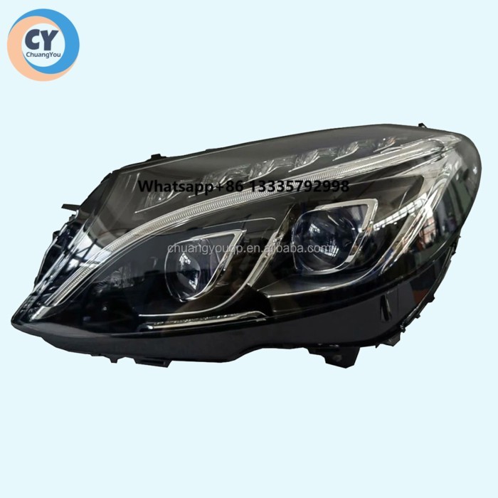 For Mercedesbenz C-Class AMG Original Headlight Lens C205 2014 - 2018 Matrix Headlamp C300 AMG C43