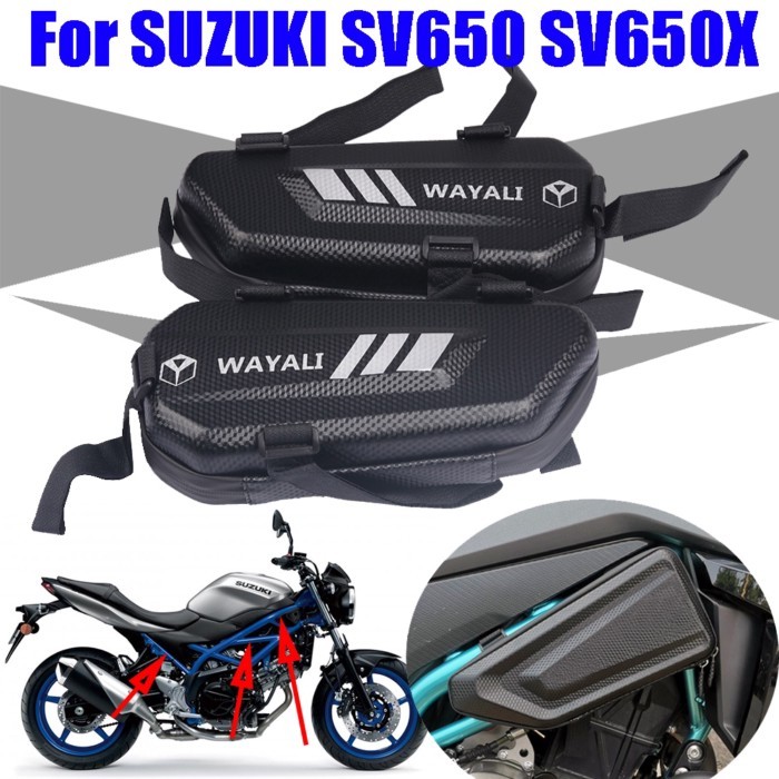 For SUZUKI SV650 X SV650X SV 650X SV 650 X Accessories Motorcycle Bag Side Bags Package Waterproof