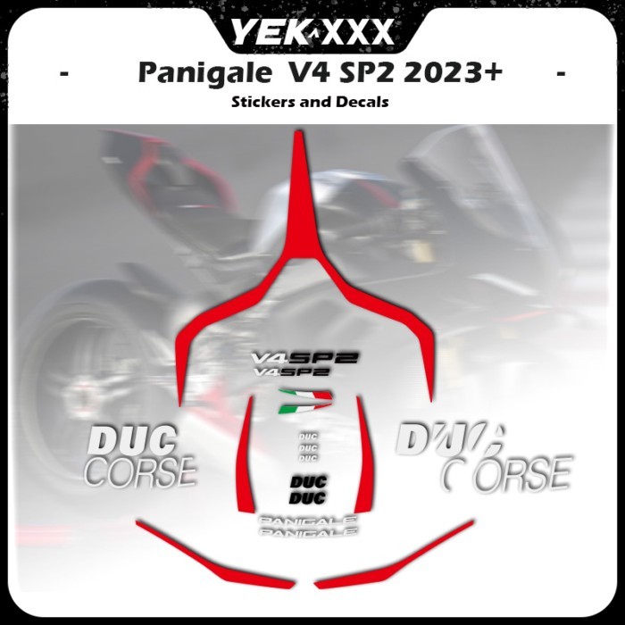 New V4SP2 For Ducati Supersport Panigale V4 V4S V4R V4SP2 2023 2024 New OEM Copy Matt Red Fairing S