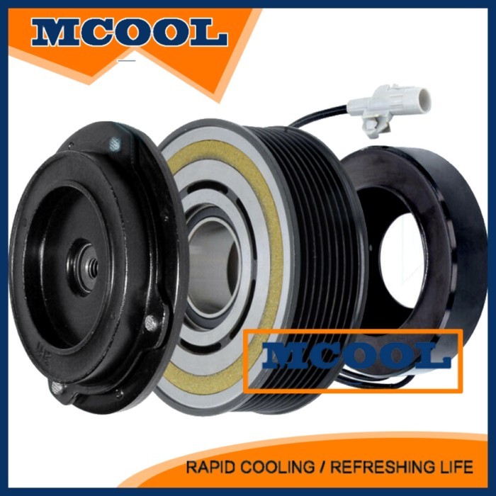 Auto AC Air Compressor Pump Clutch Assembly Pulley PV8 DENSO 7SBU17C For BMW 5-Series F18 F10 F11 5