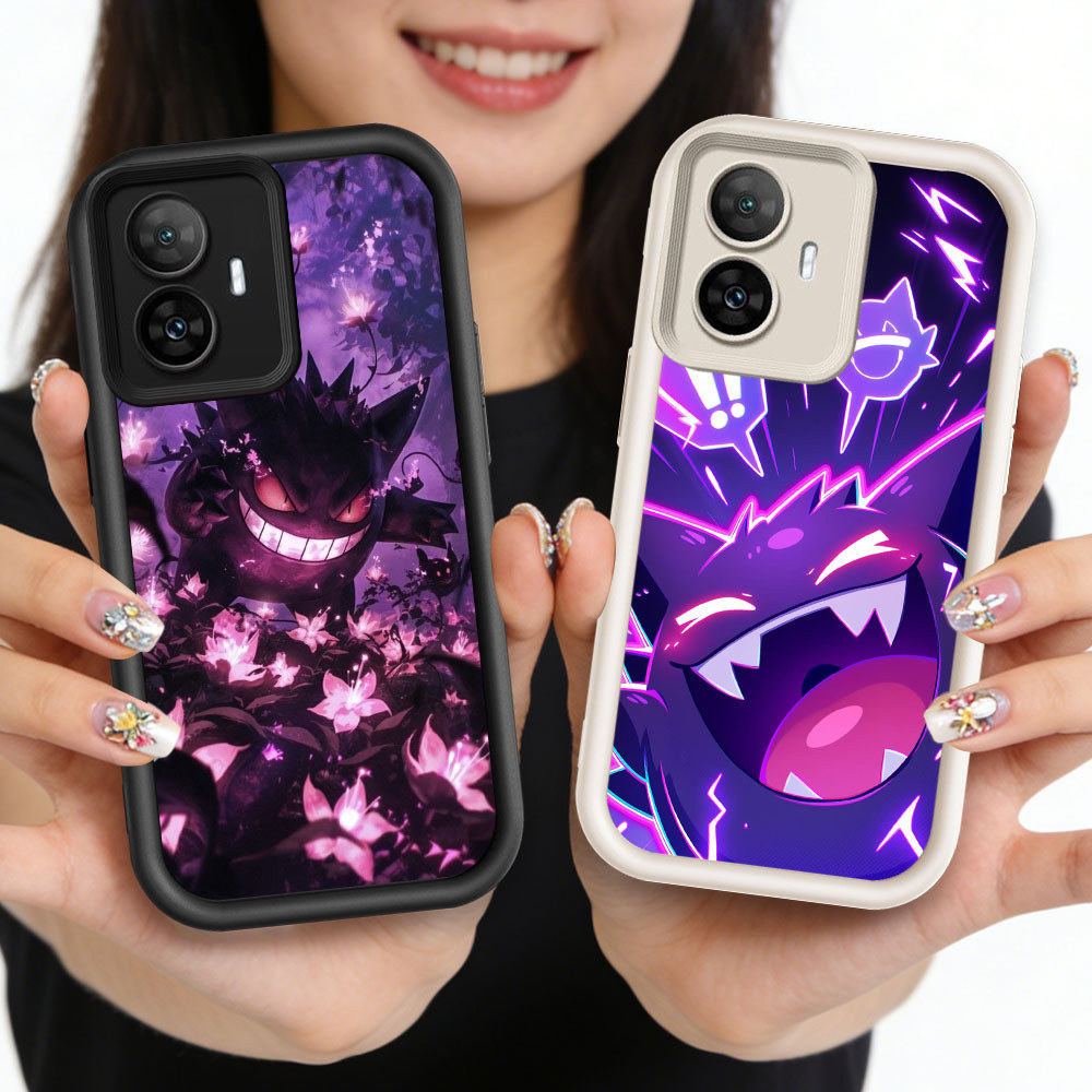 TT-47 Gengar เคสโทรศัพท์บาง Realme Narzo C33 C55 C67 Q3 V13 30 N55 14T 9i 5G 4G