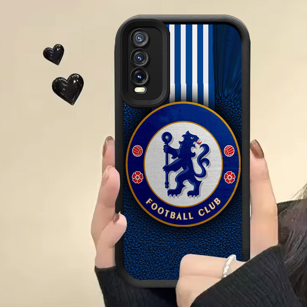 R6 Blue CFC ปลอกซิลิโคนสําหรับ VIVO Y20i Y20s Y66 Y12s Y11s S1 Pro Y20