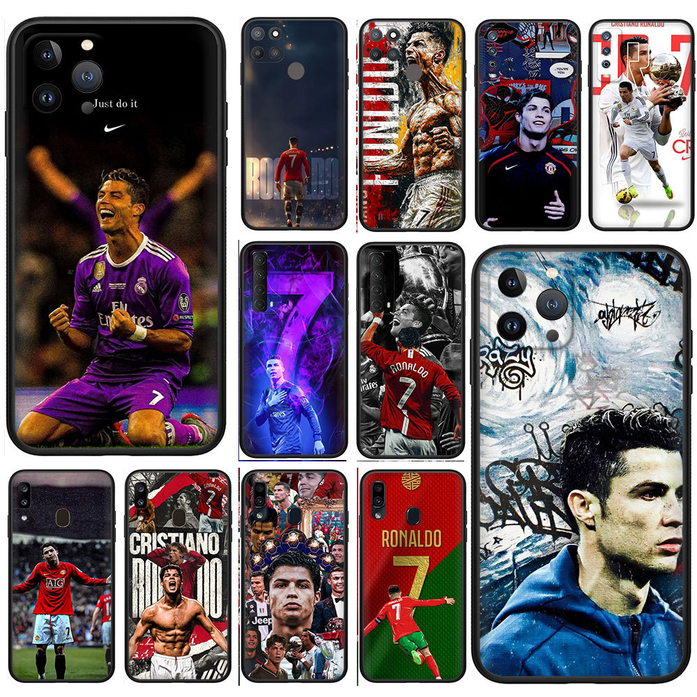 SAMSUNG เคสTPUสําหรับSamsung Galaxy S9 S9Plus S10 S10E S10Lite S10 Plus Y9P5 Cristiano Ronaldo Soft 
