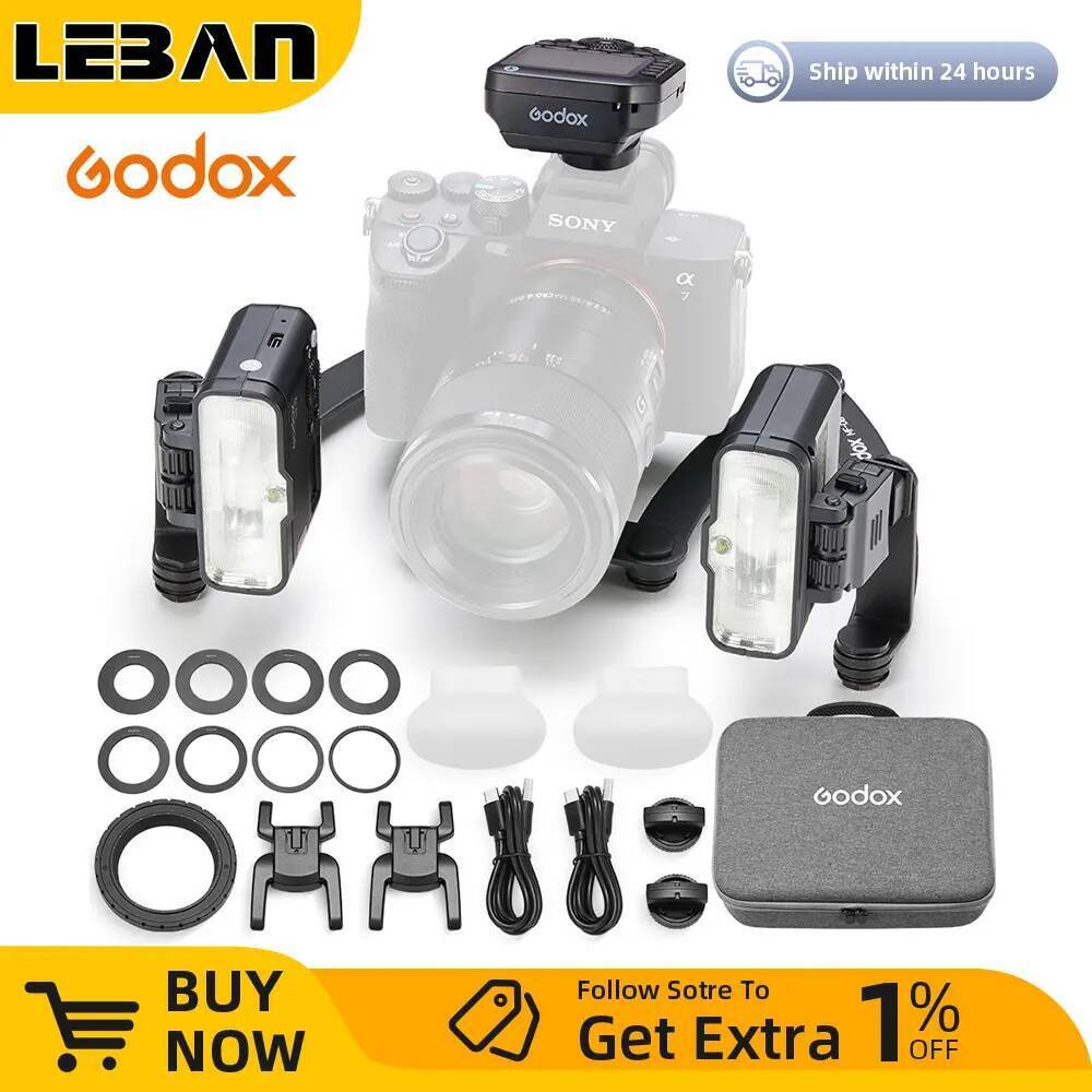 ใหม่ Godox MF12-DK1 MF12 ทันตกรรมแฟลชระบบ TTL แฟลช 2.4 GHz การควบคุมไร้สาย Speedlight สําหรับ Sony A