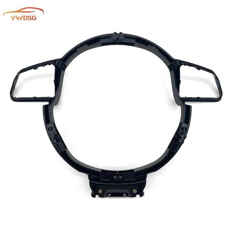▥ Flat Bottomed Sports Steering Wheel Decorative Frame For Audi Steering Wheel A3 A4 A5 A6 A7 Q