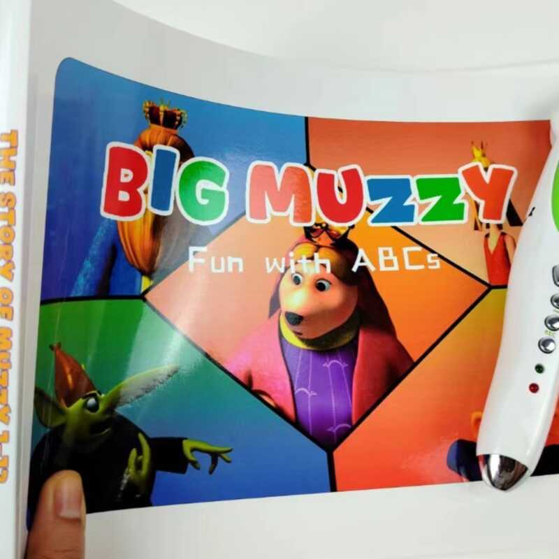 Big muzzy Line Book Point Reading Version Animation Line Book Mezhe Comic Version ภาษาอังกฤษตรัสรู้เ