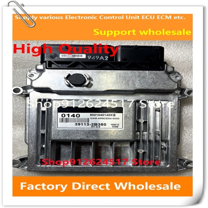 39116-2B010 R02 M7.9.8 ECU 39113-2B350 0140 Engine Computer Board 39110-03256 0380 Compatible For H