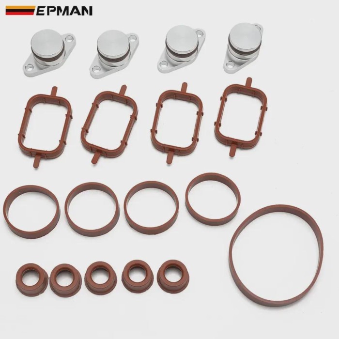 EPMAN 4 x 22MM Aluminium Swirl Flap Blank for Air Inlet Manifold Gaskets For BMW E46 E39 E38 E60 E9