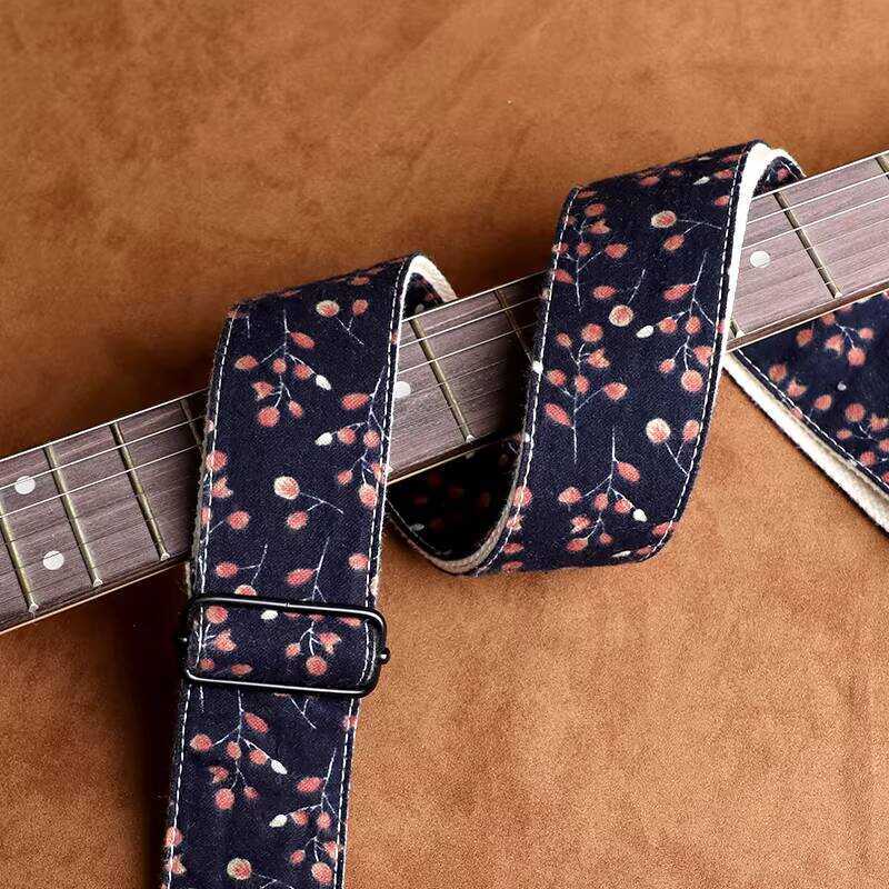 สายกีตาร์ไฟฟ้า Universal Bass สายคล้องไหล่ Bass Acoustic Acoustic Guitar Strap หนาสบาย Cross-body St