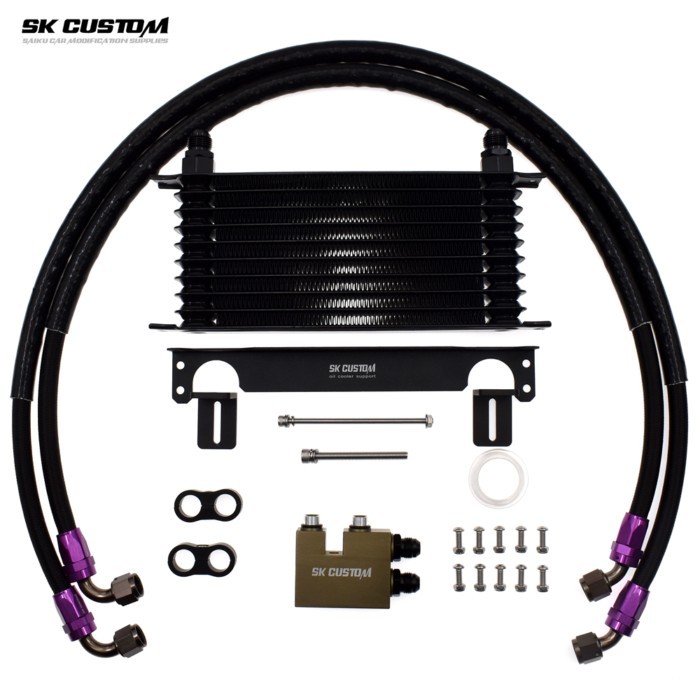 SK CUSTOM Oil Cooler Kit For BMW 1 Series E81 E82 3 Series E90 E92 E93 N54 N55 Engine Oil Cooling K
