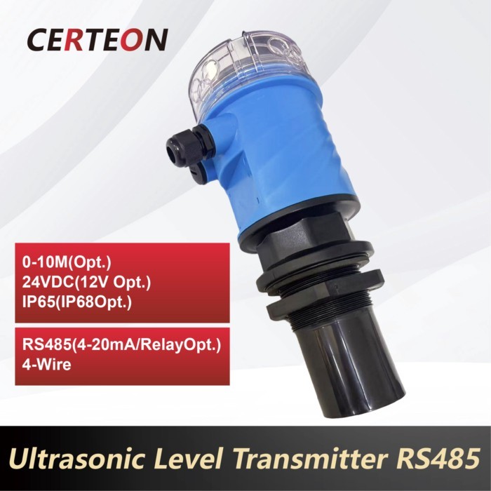 Ultrasonic Water Level Sensor RS485 Liquid Level Meter 0-10m Tank Wastewater Level Gauge Digital Di