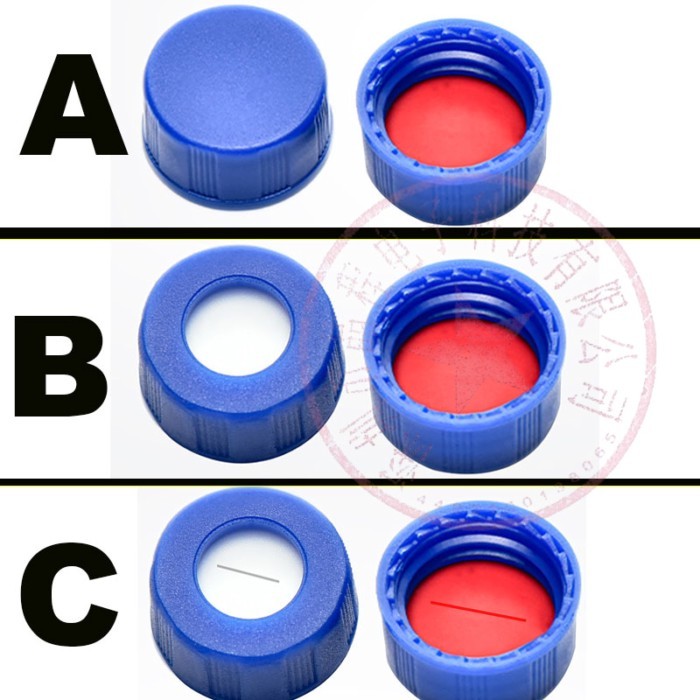 100pcs/lot caps for 1.5ml/2ml Blue screw chromatographic bottle