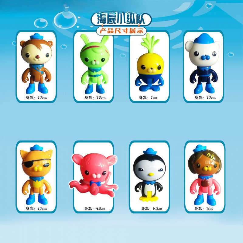 Undersea คอลัมน์ขนาดเล็กวันเกิดการ์ดอุปกรณ์เบเกอรี่ Scenario Party เด็กเค้กตกแต่งเครื่องประดับหลอดไม