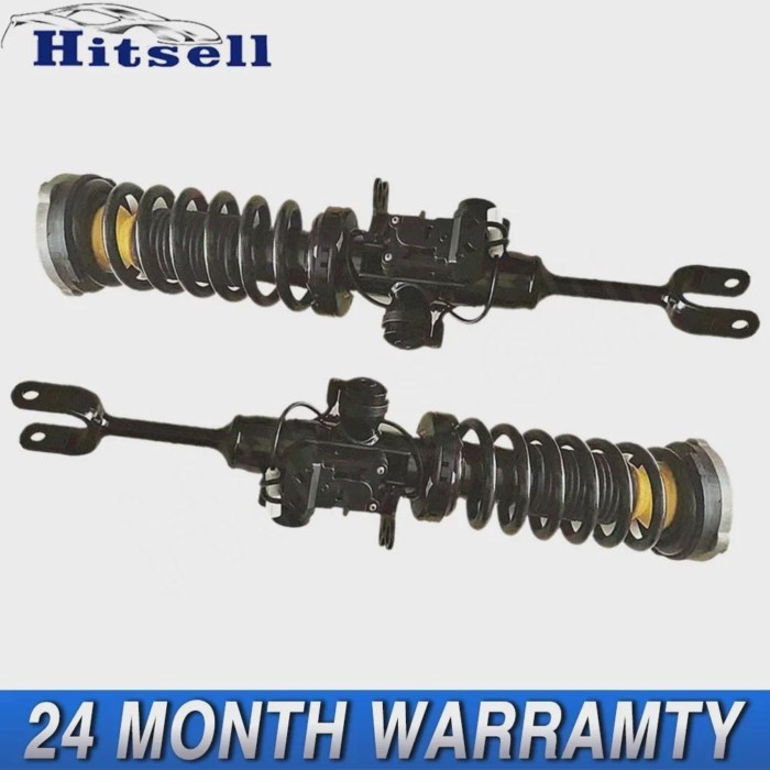 Pair For BMW 7 F01 F02 F07 550i 740i 750i 09-13 Pair Front Left Right Shock Absorber Assy w/Electri