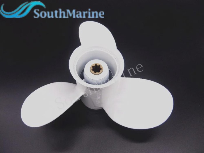 Boat  8 1/2 x 7 1/2-N Aluminum propeller for Yamaha 6hp 8hp 9.9hp F6 F8 F9.9 6G1-45943-00-EL 8 1/2x