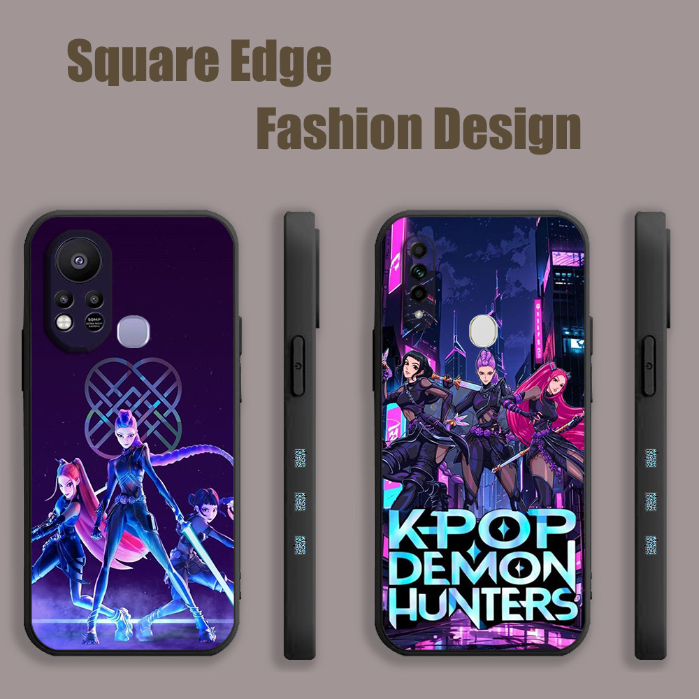 ปลอกสําหรับ OPPO A53 A76 Reno6z A95 Lite A96 A77 X5 Pro Reno 7 Reno 8 Kpop Demon Hunters วาด ZJQ53 เ