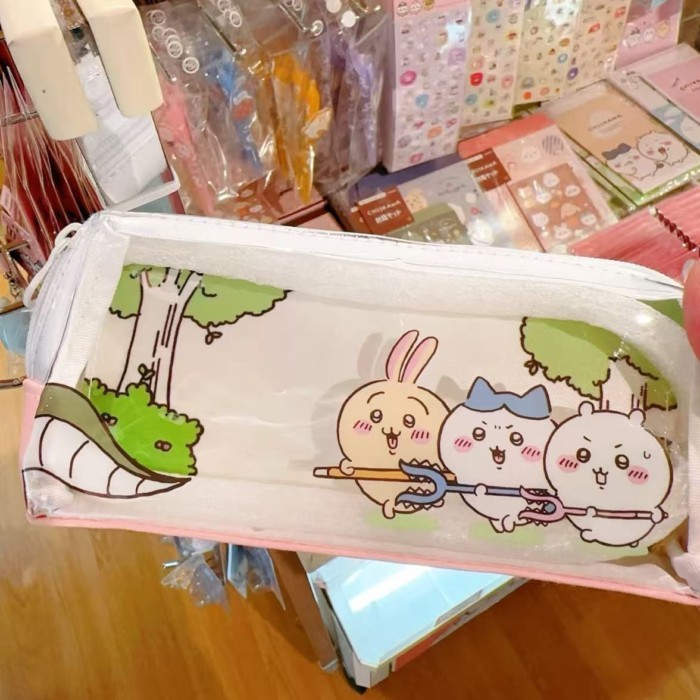 ญี่ปุ่น ckw Star chikawa ขนาดเล็กแปดกรณีดินสอโปร่งใสกันน้ําเครื่องเขียน chikawa Star การล่าสัตว์ดินส