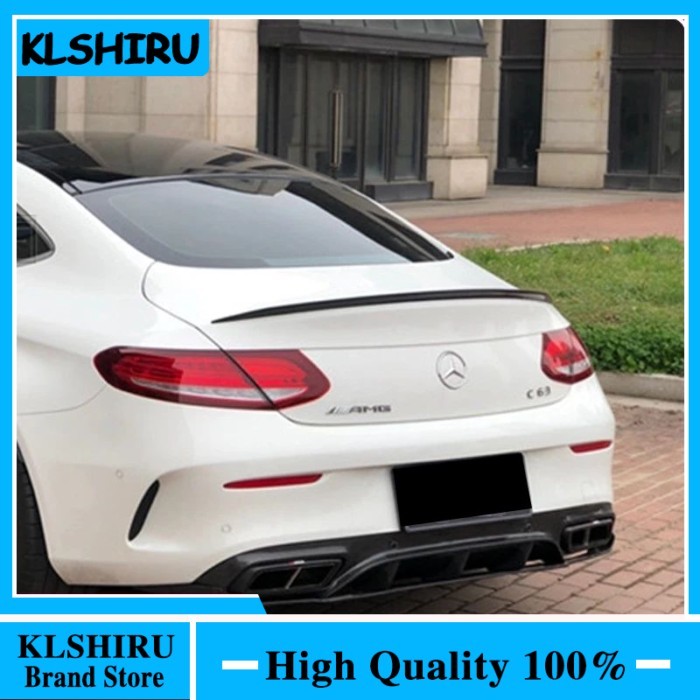 For Mercedes C Class W205 Coupe Spoiler Carbon Fiber Rear Trunk Spoiler wing C200 C250 C300 C180 C3