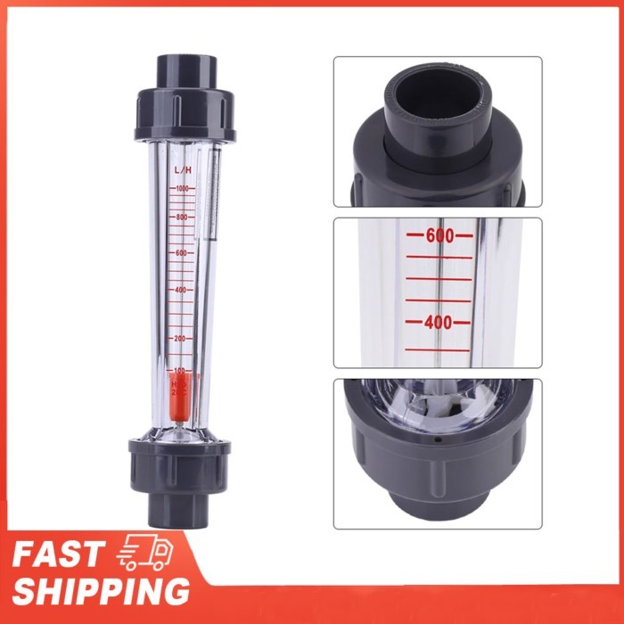 Instantaneous Flowmeter Plastic Tube Type 1001000L/H Water  Meter Flowmeter LZS15D Water Flowmeter