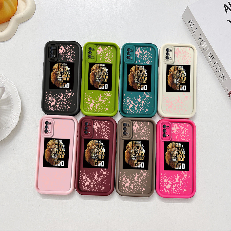 แฟชั่น Cool Lion รูปแบบปลอกสําหรับ OPPO Reno 4 4F / Reno 5F / Reno 8Z / Reno 8T / Reno 7Z Angel Eyes