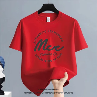 1330 CASUAL Christmas สีขาว-ดำ ผู้ชาย สตรีทแฟชั่น ลายการ์ตูน สีดําแขนสั้น คอกลม เสื้อยืด NEW YEAR OVERSIZE COOL