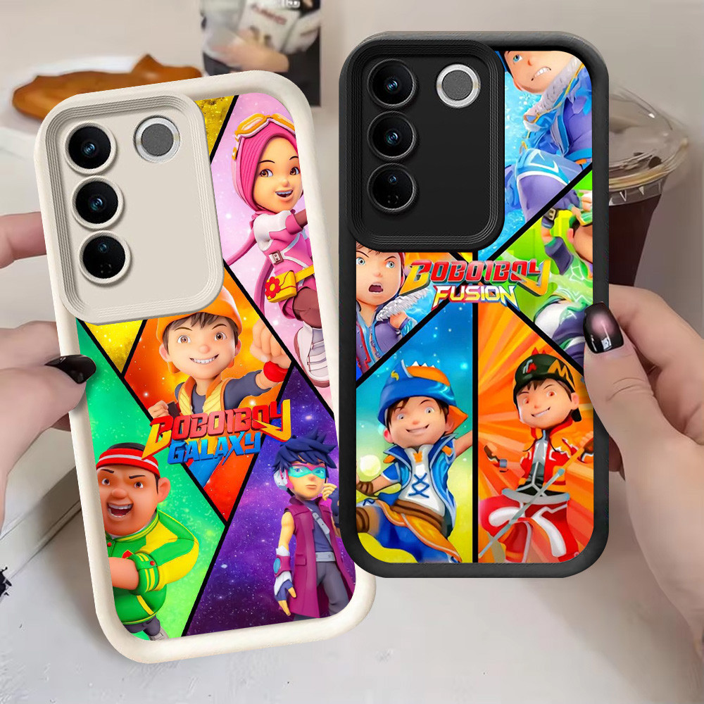 G-59 BoBoiBoy Casing สําหรับ VIVO Y81 Y81s V29 V29E Y100 Pro สีดําและสีขาว
