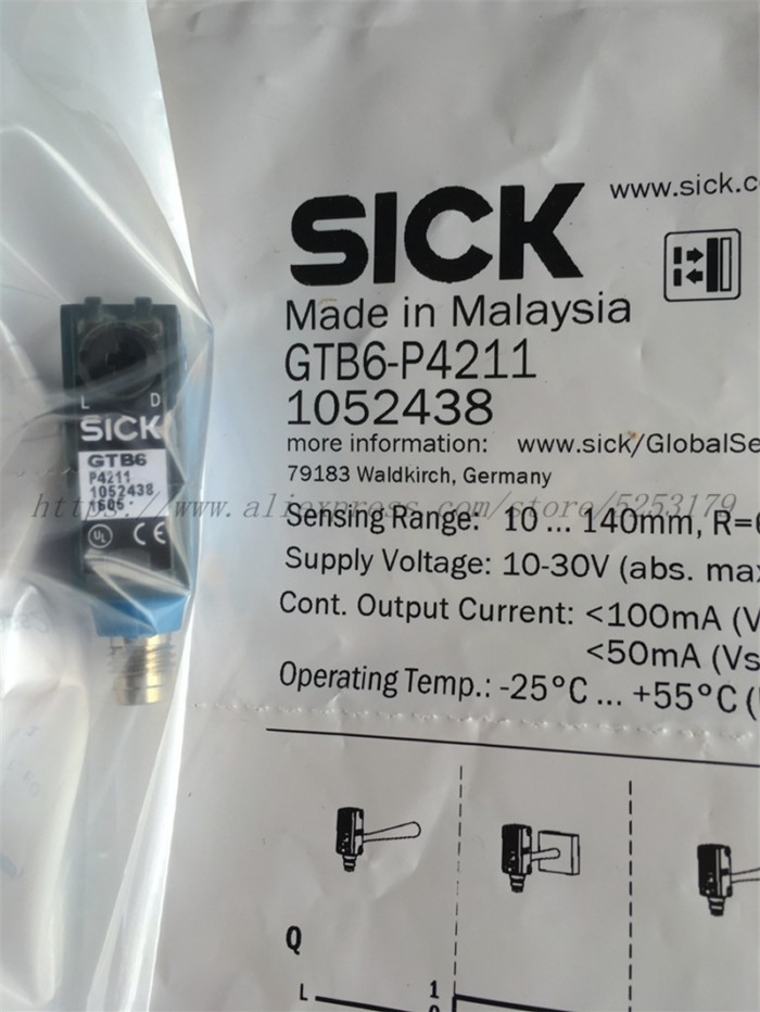 1PC GTB6-P4211 GTB6-P4212 GTB6-N4211 GTB6-N4212 Sick New Original Genuine Photoelectric Sensors