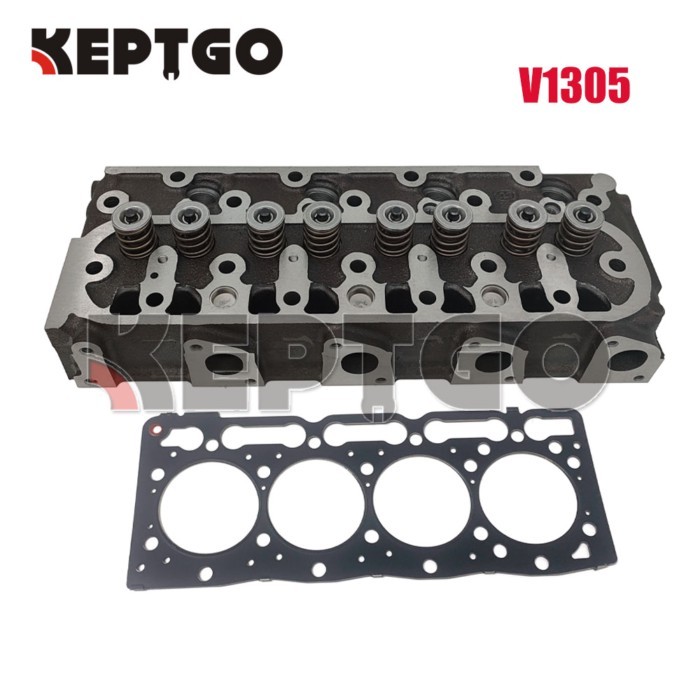 New V1305 Cylinder Head and Cylinder Head Gasket For Kubota