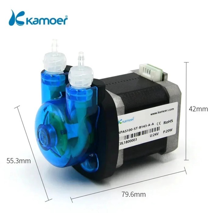 Kamoer DIY KPAS100 Peristaltic Pump 24V Stepper Motor Self-priming Pump For Lab And Food Beverage(2