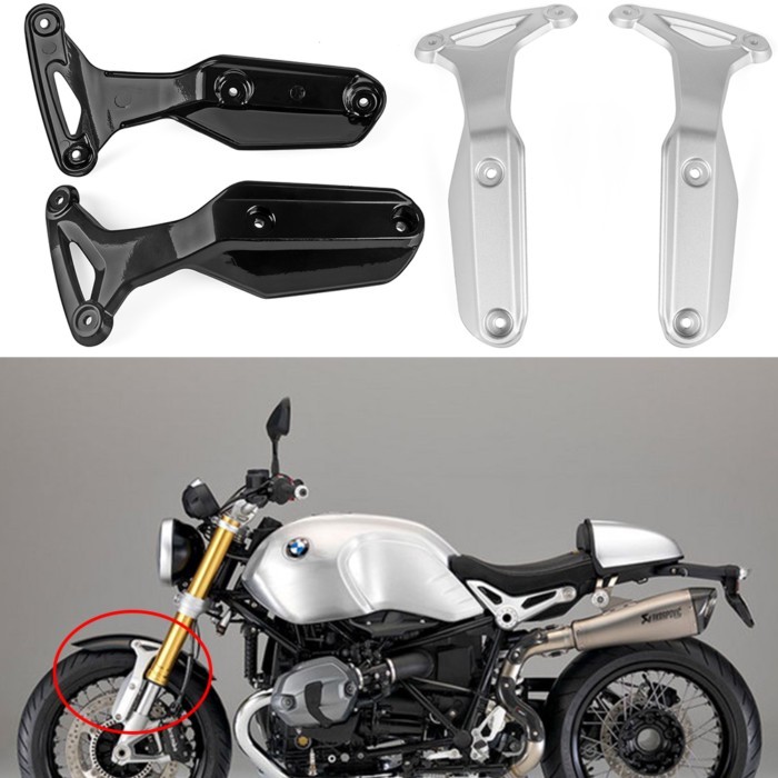 2pcs Motorcycle Fender Side Fender Bracket for BMW R NineT R9T R Nine T 2014-2018 Aluminum Mudguard