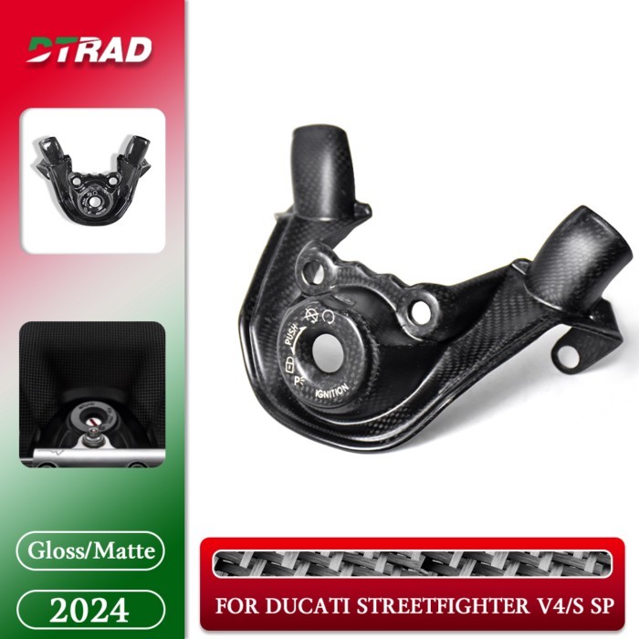 2024 For DUCATI Streetfighter V4/V4S/SP/SP2 2020-2023 2024 Real 3k Carbon Fiber Key Cover Motorcycl