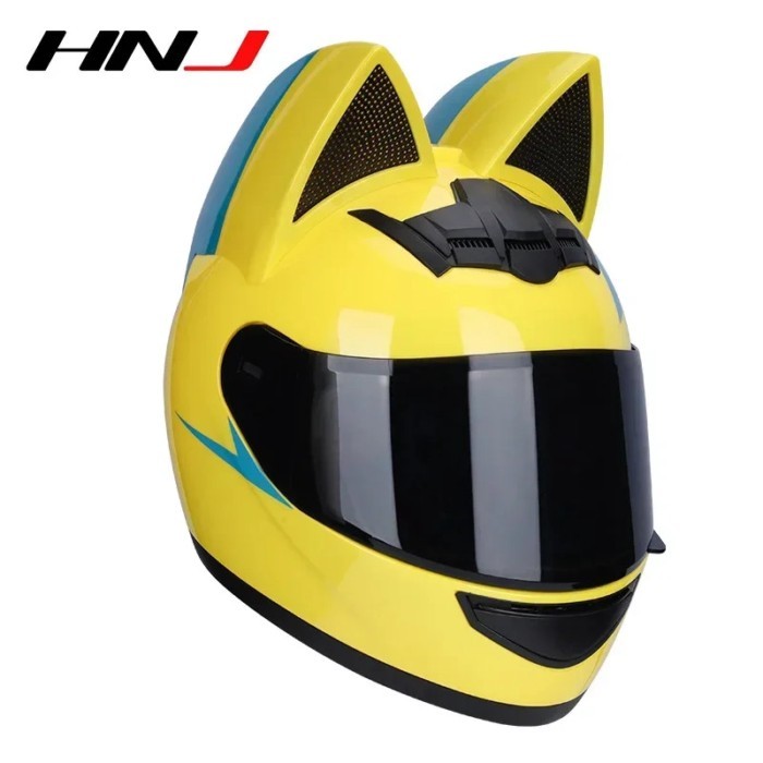 HNJ Motorcycle Helmet Lens Original F939 Helmet Anti Fog Lens Transparent Gold Color Motorcycle Vis