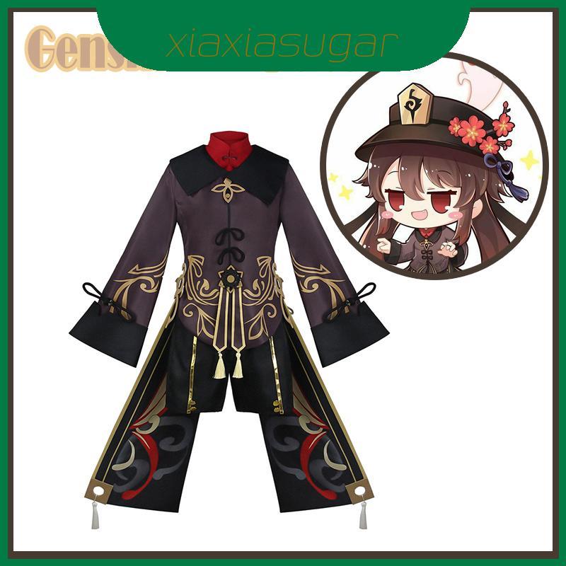 Impact Genshin Hutao Cosplay Costume สไตล์จีนน่ารักสำหรับงาน Halloween