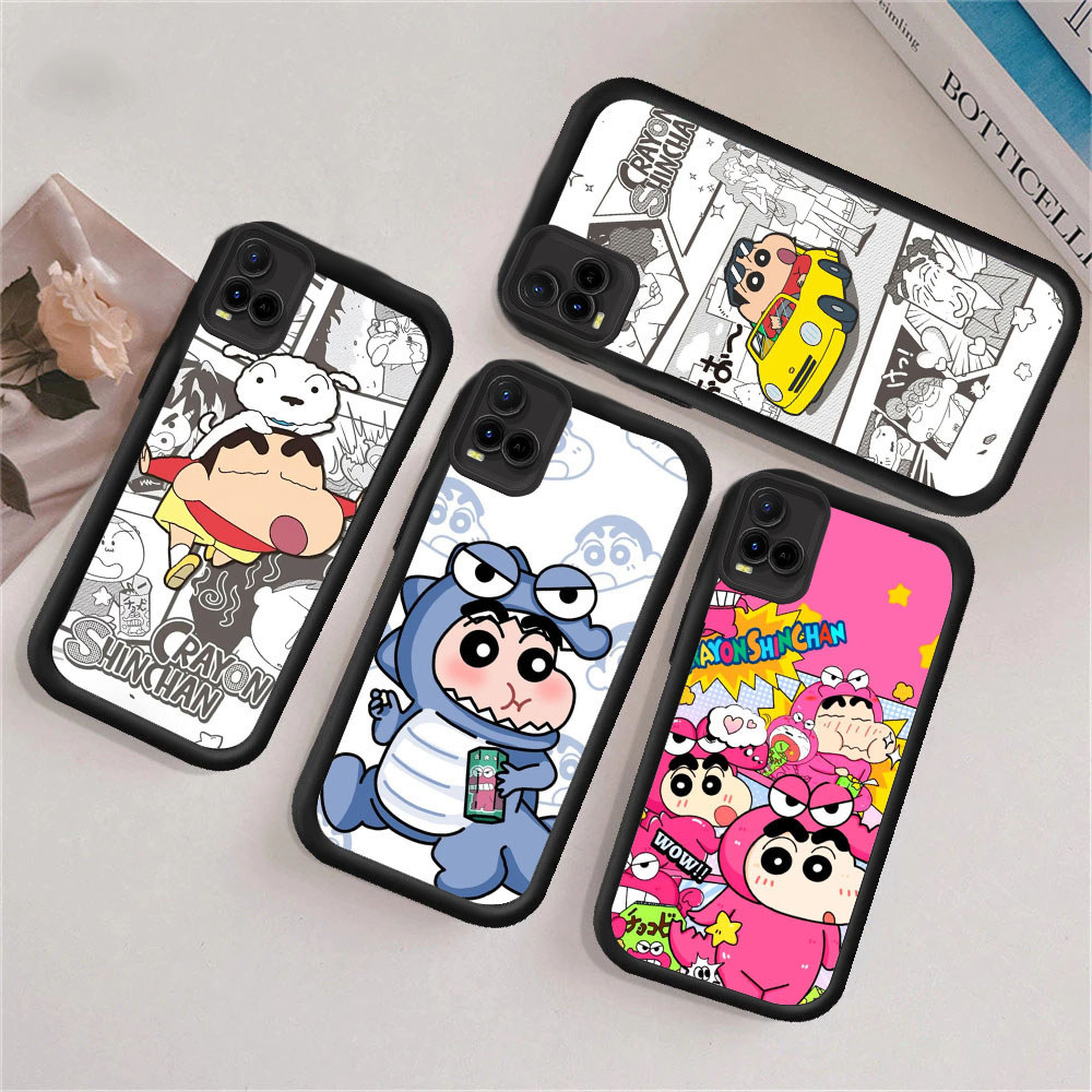 WC37 Shinchan เคสสําหรับ Hp ชุบ VIVO IQOO S1 V20 Y35 Z9 V40 V15 Z9X Y28 V29E Pro 2024 5G วัสดุ TPU