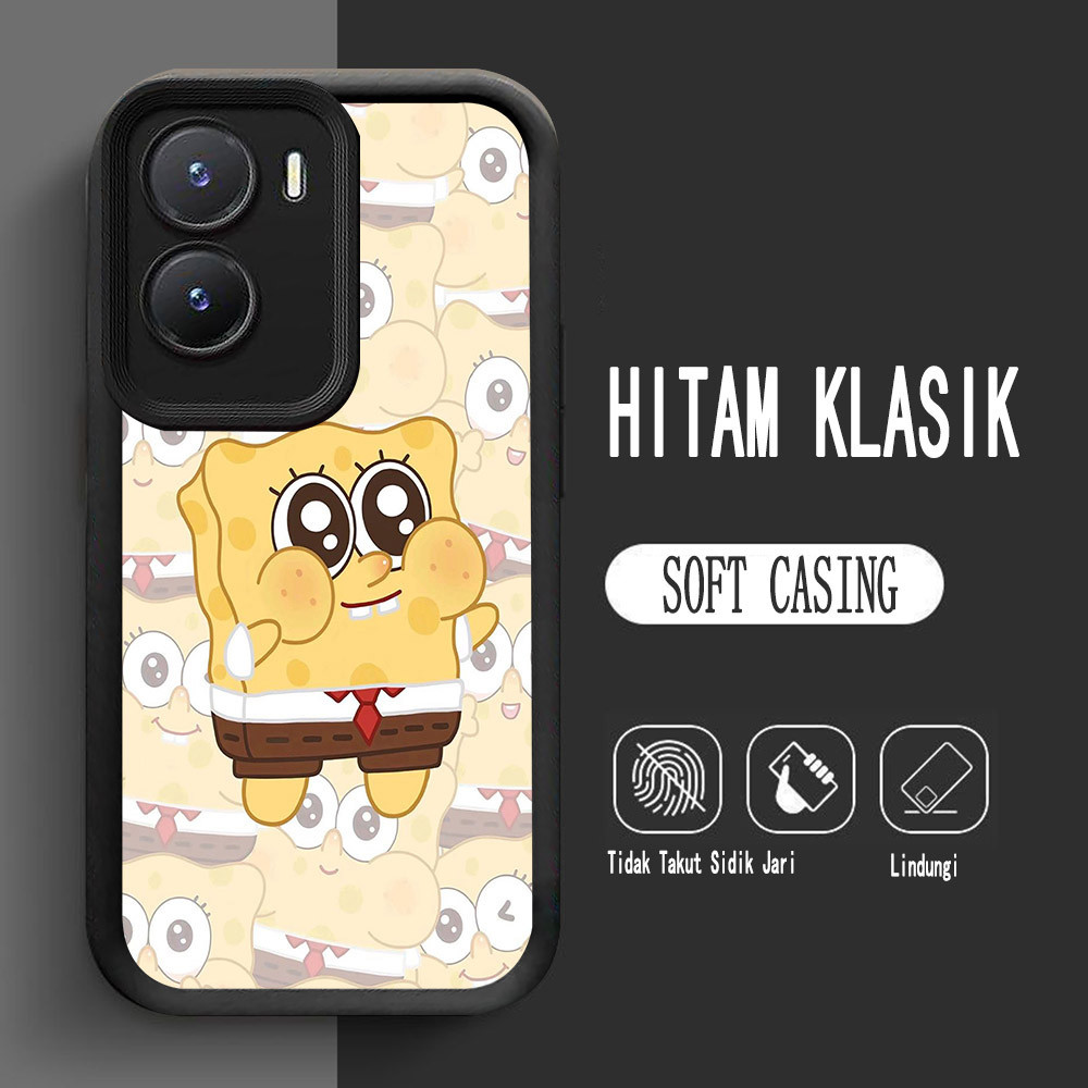 เคสสําหรับ VIVO IQOO Y16 Z9X Y02S Y56 Z9 5G Soft L-3 SpongeBob น่ารัก