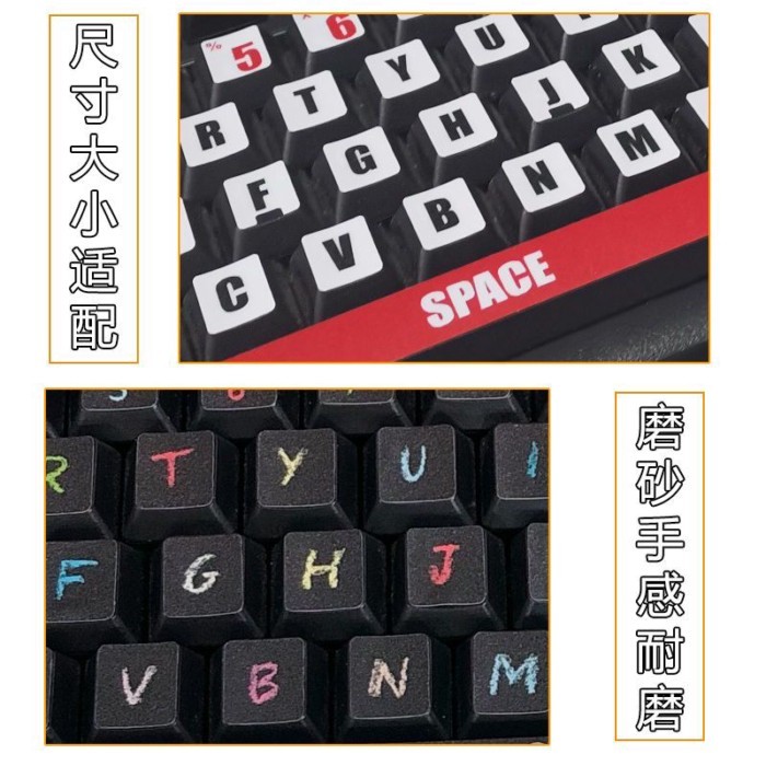 เหมาะสําหรับสติกเกอร์คีย์บอร์ด HHKB สติ๊กเกอร์ปุ่มการ์ตูนฟังก์ชั่นทางลัดที่ไม่ซ้ํากันตกแต่งที่กําหนด