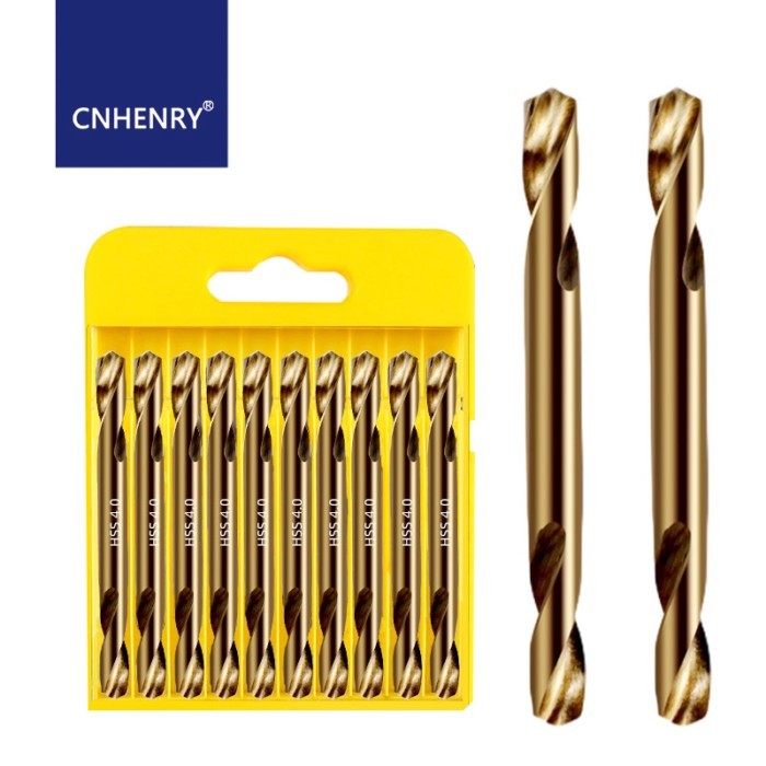 HSS Double-headed Twist Drill Bit Auger Bits for Metal Stainless Steel Iron Wood Drilling Power Too