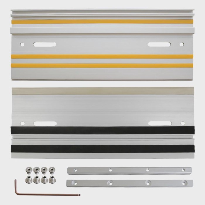Allsome 800mm Track Saw Guide Rail Kit for Makita or Festool Track Saw Includes 2x400mm Guide Rails