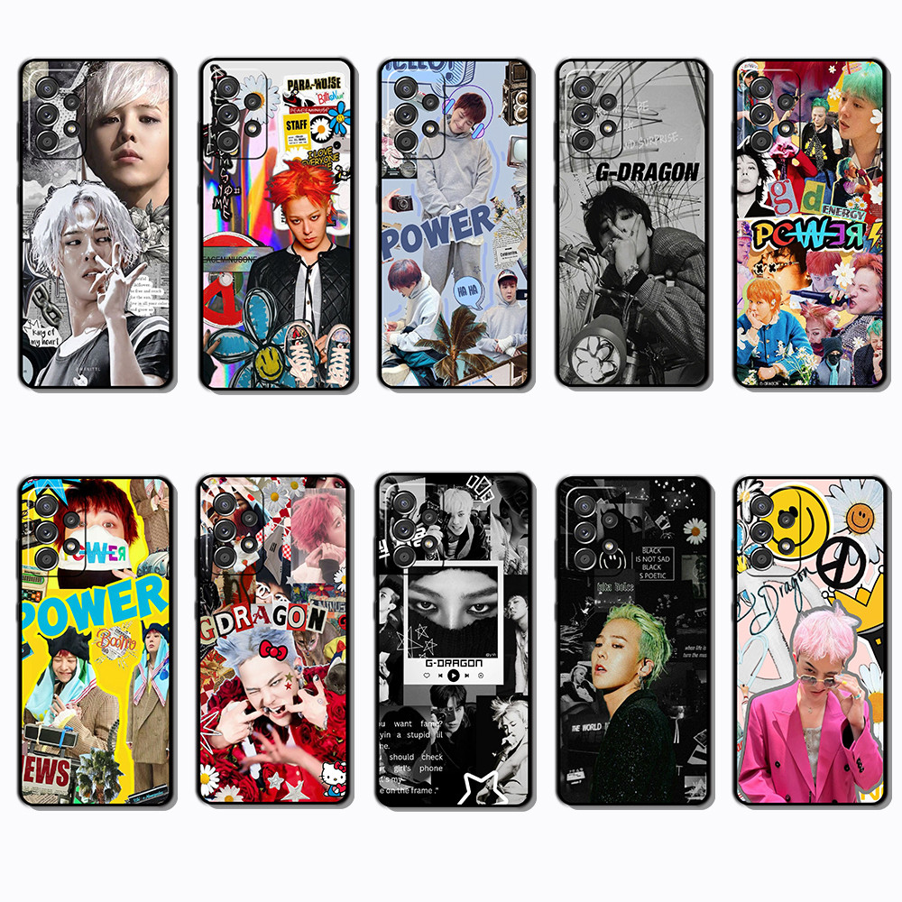 SAMSUNG สําหรับSamsung A73 M02 M20 M22 M23 M30 M30S M31 M40 M40S g dragon Black Edge Full Coverageเค